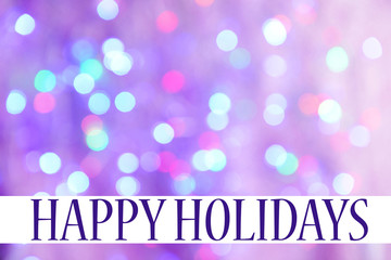 Festive background of lights