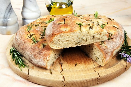 Italian rosemary focaccia bread © Arena Photo UK