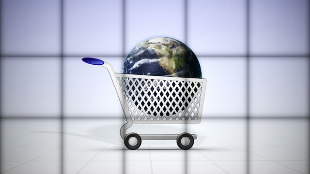 e-commerce Concept with Green Screen, Loop