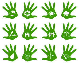 palm eco icons