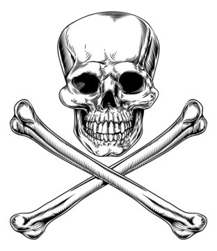 Jolly Roger Skull and Crossbones