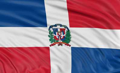 3D Dominican Republic flag