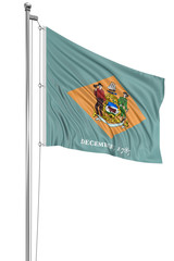3D Delaware Flag