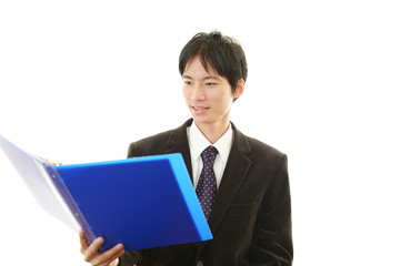 笑顔のビジネスマン