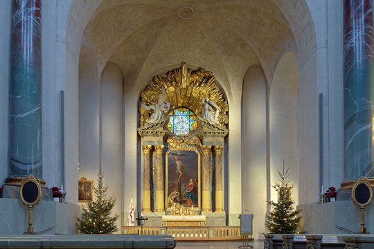 Altar of Hedvig Eleonora Church in Stockholm, Sweden