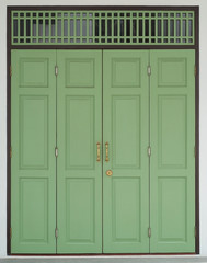 Green door