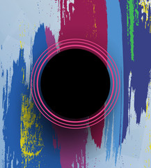 Circle on colorful background. EPS10.