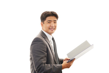 笑顔のビジネスマン