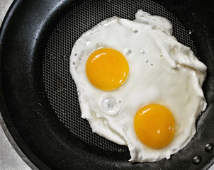twin fried eggs