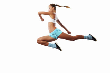 Obraz premium Obraz skoki kobiety sportu