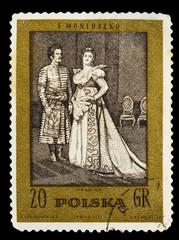 POLAND - CIRCA 1972: A stamp printed in POLAND, shows S. Moniusz