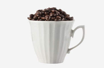 coffee on the white background