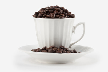 coffee on the white background