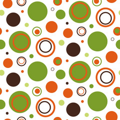 retro circles pattern