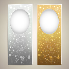 Silver and Gold cards templates
