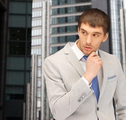 pensive businessman