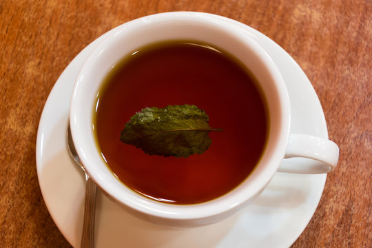 Cup of tea with mint