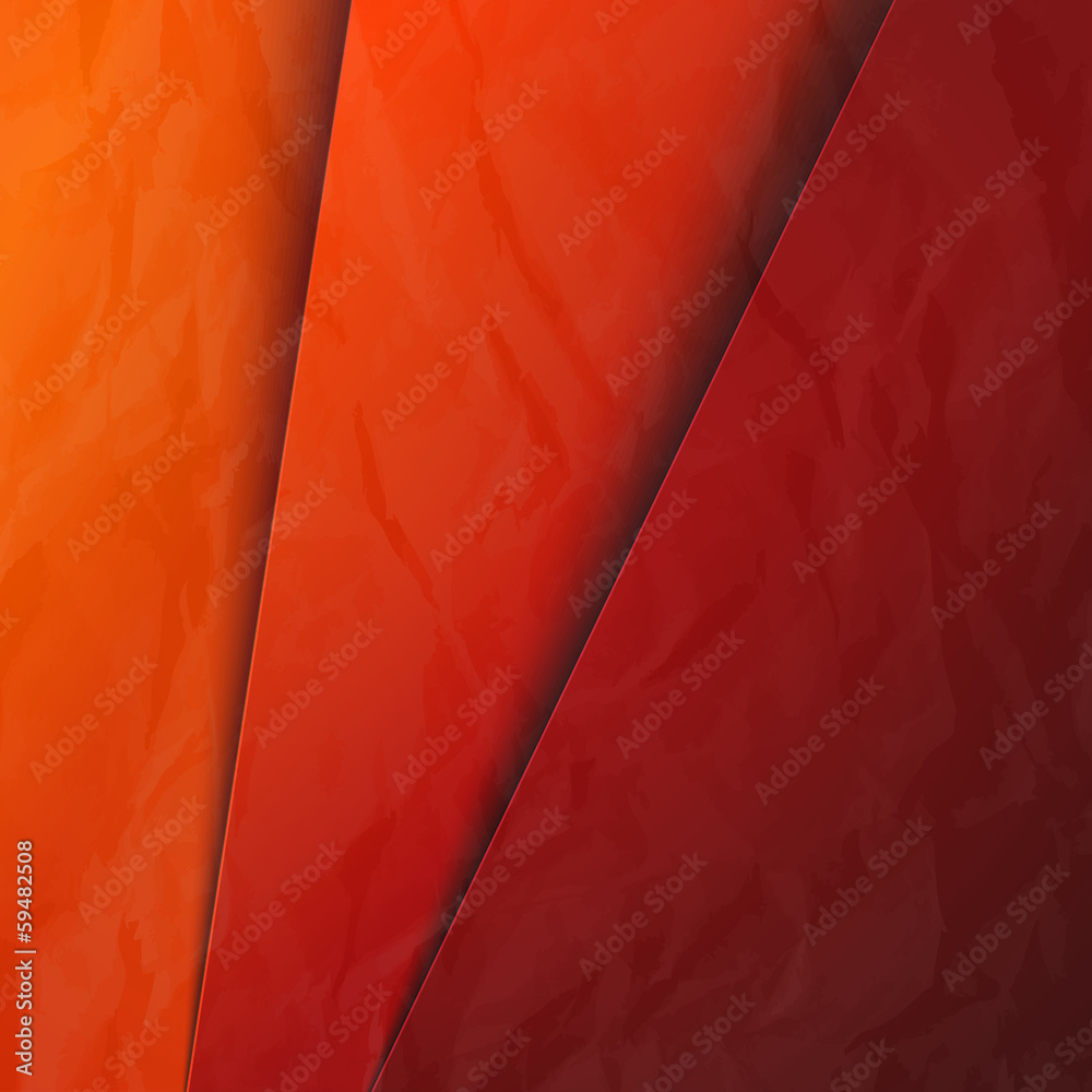Poster Abstract background with red and orange layers