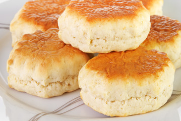 Scones on a plate