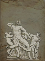 Laocoon sculpture illustration