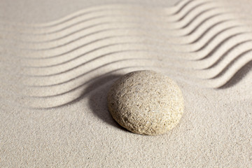 peaceful still-life with sand