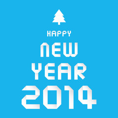 Obraz premium Happy new year 2014 card30