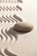 Fototapeta na wymiar peace and silence in sand