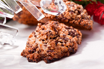 chocolate nut advent christmas cookies