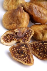 fig fruit, whole, half, two,