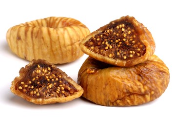 fig fruit, whole, halves