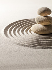Fototapeta na wymiar zen balance with stones and sand