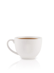 Coffee-cup with white copy space