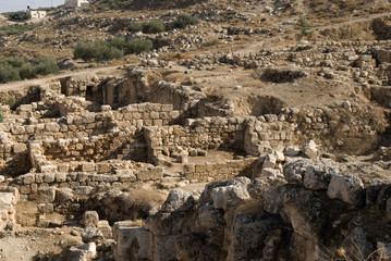 Ruins of the fortress of Herod, the Great, Herodium, Palestine