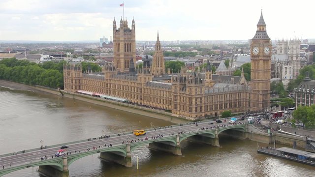 Aerial view of London, England