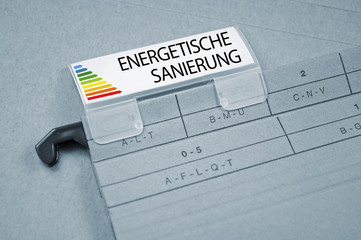 Ordner mit Energetische Sanierung