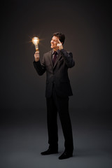 Business man have a great idea
