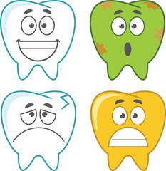 Cartoon Tooth Set - Assorted