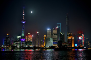 Obraz premium Nowa panorama Szanghaju