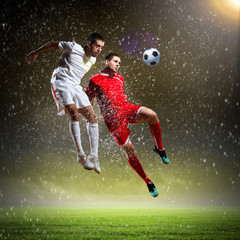 Two football player