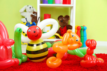 Simple balloon animals and other toys