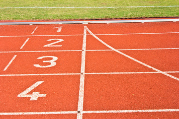 start running track rubber standard red color
