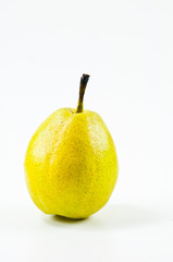 Fresh oriental pear on a white background