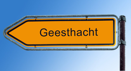 Strassenschild 7 - Geesthacht