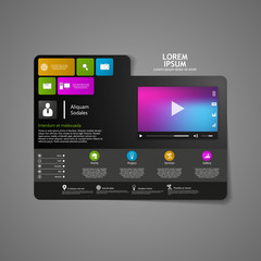 Clean, Modern Website template design