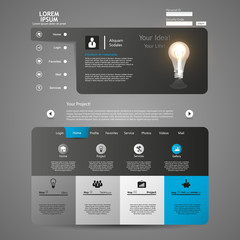 Clean, Modern Website template design