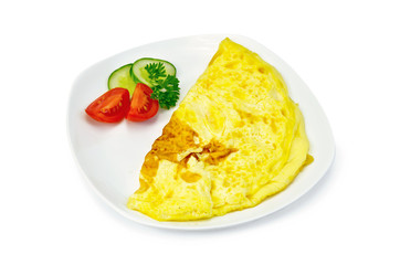 Omelette with vegetables