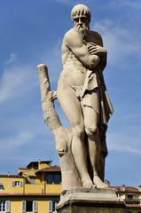 Statua dell'inverno, Ponte Santa Trinit&agrave;, Firenze