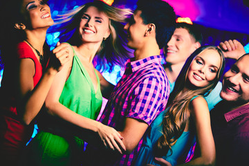 Dancing at disco