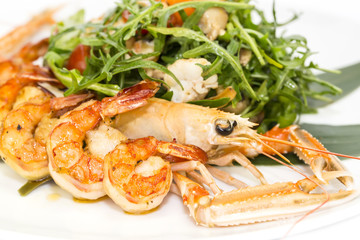 salad of shrimp and crawfish