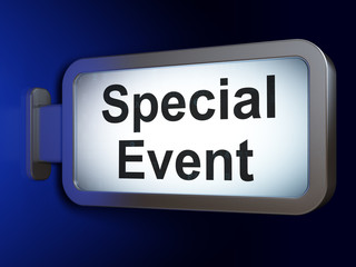 Finance concept: Special Event on billboard background